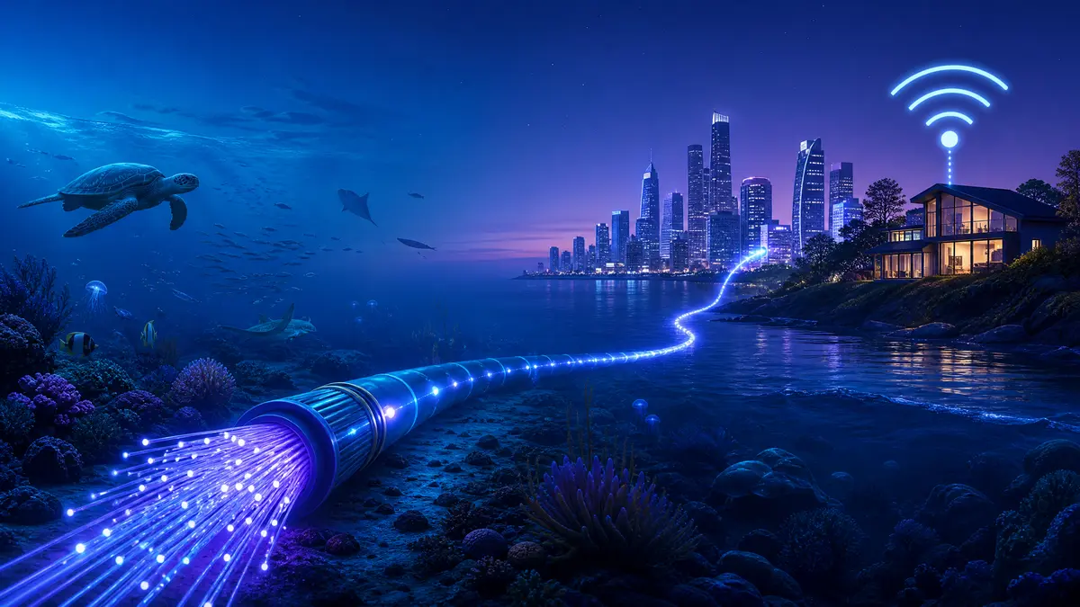 Como a internet chega na sua casa? Tem cabo no fundo do oceano