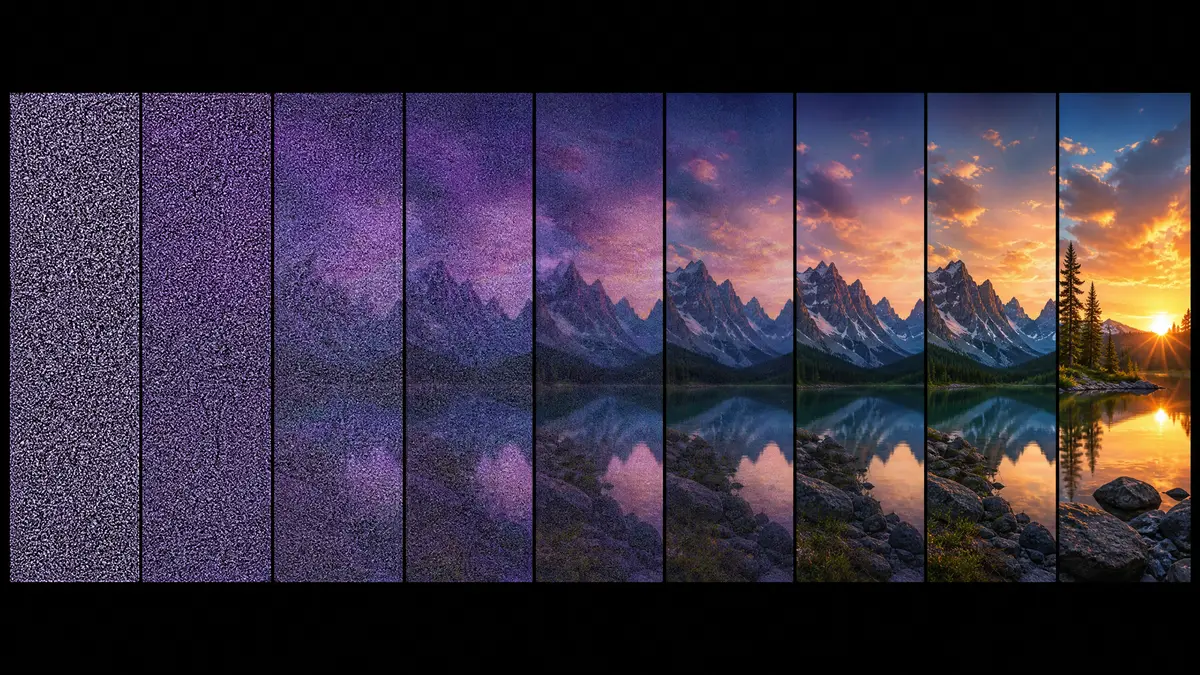 Como uma IA gera imagens do nada?