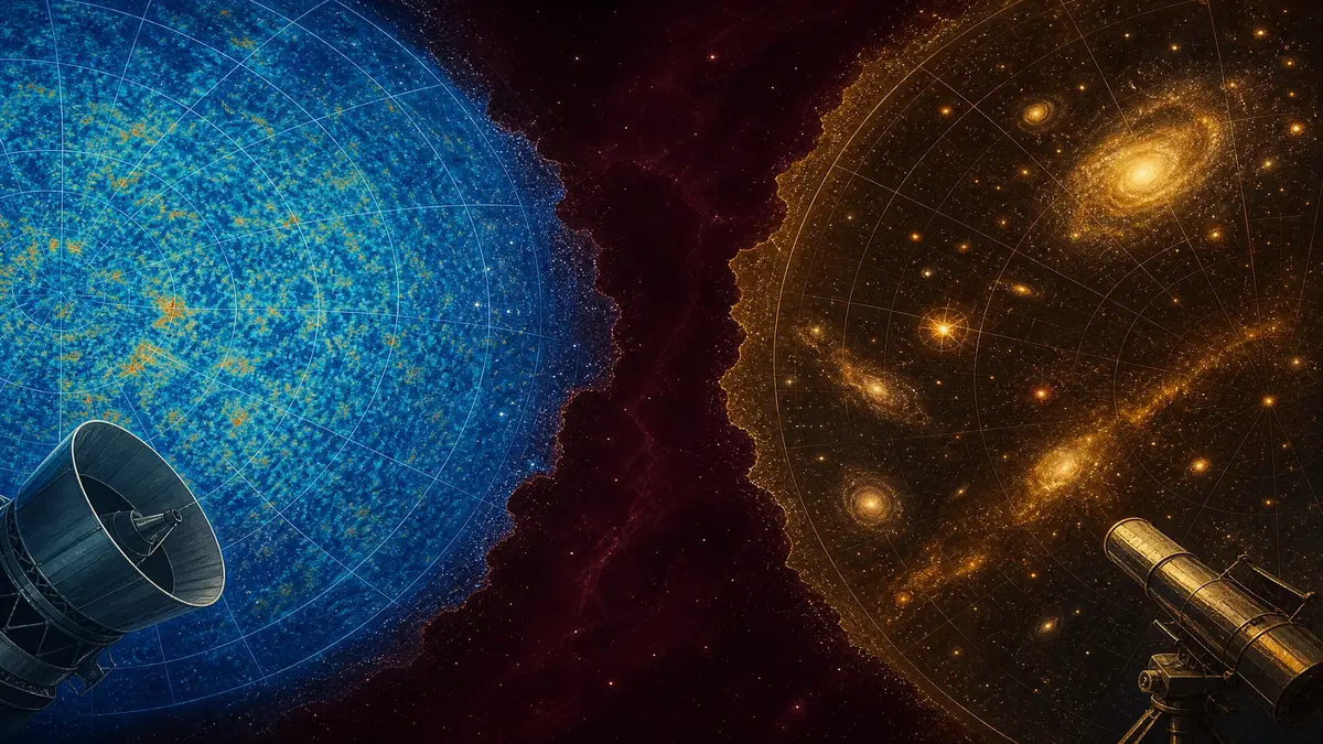 O Mapa Que Ninguém Terminou — por que o universo está se expandindo em duas velocidades diferentes