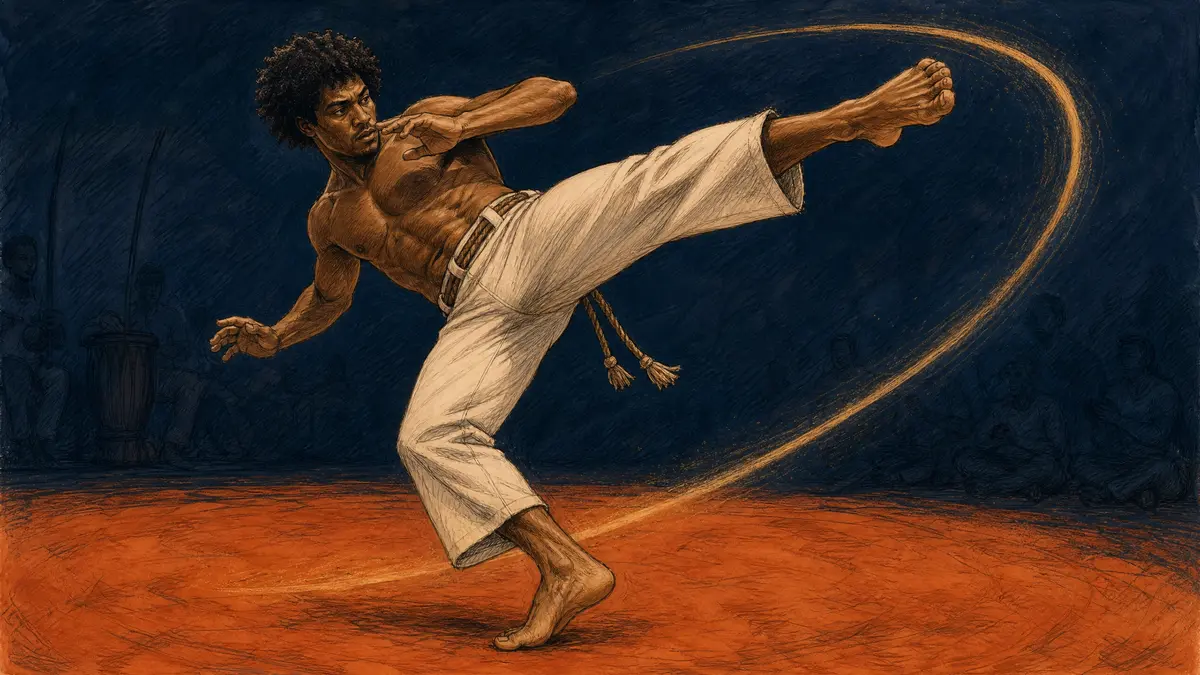 Meia-Lua de Frente — Seu Primeiro Golpe na Capoeira