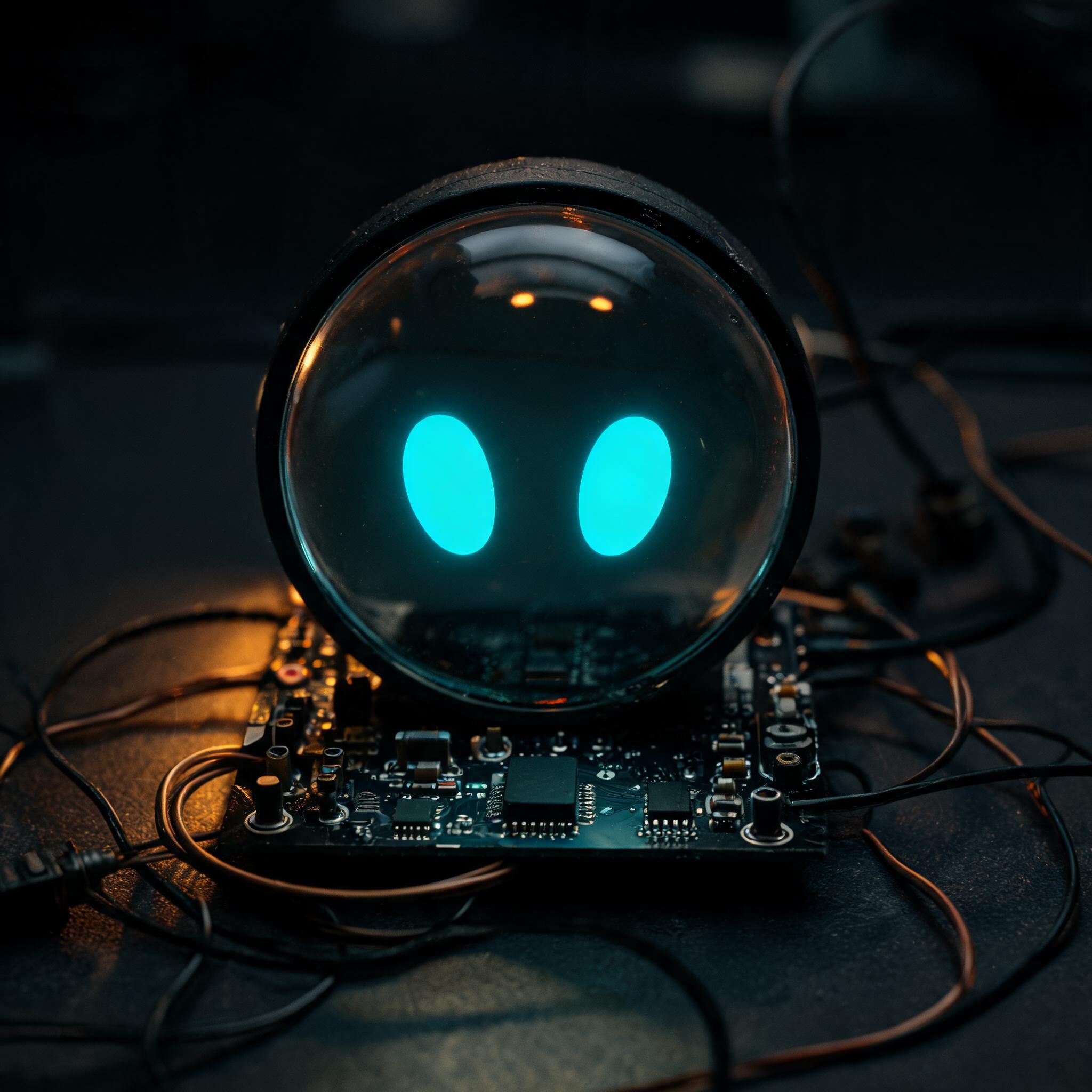 Display e UI do assistente ESP32: painel redondo com LVGL, rosto animado e estado