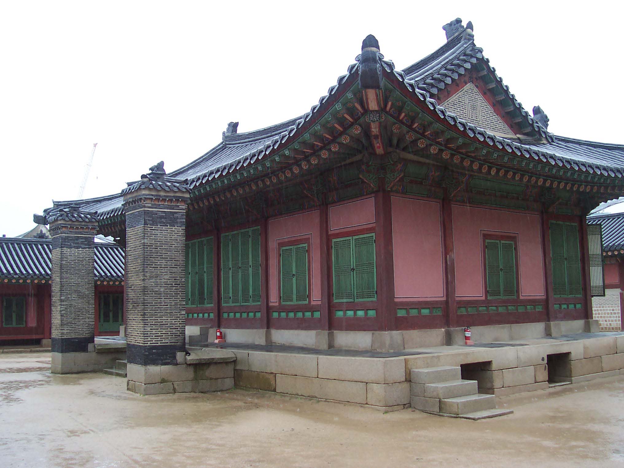 Pavilhão do palácio Gyeongbokgung em Seul